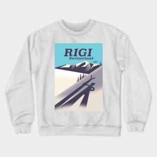 Rigi Switzerland vacation poster. Crewneck Sweatshirt